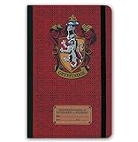 Harry Potter | Gryffindor Logo | Hardcover Notizbuch A5 | mit Gummiband | liniert