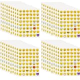 40 blätter Emoji Aufkleber 1920 stücke Emoticon Aufkleber Lachgesichter Aufkleber Set für Handy Lapto Notebook Dekoration