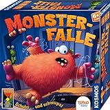 Kosmos 682637 Monsterfalle, lustiges Kinderspiel bekannt von TOGGO Toys, ab 6 Jahre, für 2 bis 4 Personen, actionreiches Brettspiel mit besonderem Schiebemechanismus, kooperatives Familienspiel