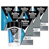 Rexona Men Maximum Protection Anti-Transpirant Deo Creme Clean Scent mit 48 Stunden Schutz gegen starkes Schwitzen und Körpergeruch 45ml 6 Stück