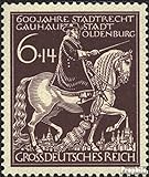 Prophila Collection Deutsches Reich 907 (kompl.Ausg.) postfrisch ** MNH 1945 600 Jahre Oldenburg (Briefmarken für Sammler) Pferde/Zebras