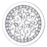 Morella Damen Coin 33 mm Ornament Zirkonia Silber