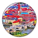 Germany Würzburg Fridge Magnet Decorative Magnet Tourist City Travel Souvenir Collection Gift Strong Refrigerator Sticker