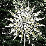 NKTIER Einzigartige Und Magische Windmühle Aus Metall,3D Metall-Windmühle,Windspiel Magische Windmühle,Outdoor-Dekoration Für Zuhause