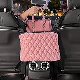 CONGHUI Auto-Netz-Organizer zwischen dem Sitz, Organizer, Handtaschenhalter, Rückenlehne, Aufbewahrungstasche zum Aufhängen (rosa Handtaschenhalter)
