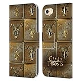 Head Case Designs Offizielle HBO Game of Thrones Greyjoy Golden Sigils Leder Brieftaschen Handyhülle Hülle Huelle kompatibel mit Apple iPhone 7/8 / SE 2020 & 2022