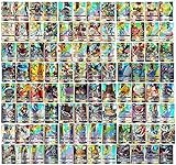TAMO Karten für Pokemon, 60/100/120 Stück Sammelkarten Set mit Kartenset Karten Kindergeschenke (56GX+44Tagteam)