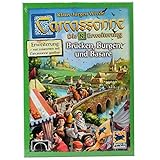 Asmodee Carcassonne - Brücken, Burgen und Basare, 8. Erweiterung, Familienspiel, Deutsch