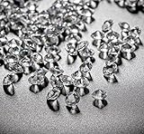 ABSOFINE 10000Stk Deko-Diamanten 6mm Farblos Diamantkristalle Transparent Kristall Dekosteine Tischdeko Diamanten Streudeko Hochzeit Dekoration
