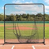Fortress Baseball Schlagtrainingsnetz – 2,1m x 2,1m Baseball und Softball Schlagnetz - Socknetz mit Stiften und eine Tragetasche (Verordnung Schlagnetz)