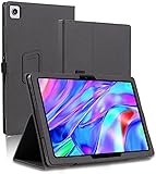 GLAZZY Tablet-Hülle kompatibel mit Blackview Tab 15 13 12 7 Pro WiFi 4G Magnetische Hülle Folio PU Klappständerhülle mit Handschlaufe (Color : Black, Size : for Blackview Tab 12)