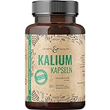 Kalium Hochdosiert - Kalium Kapseln – 180 Kapseln - Vegan - Frei von Zusatzstoffen – 682,2mg Kaliumcitrat pro Tagesdosierung - Potassium Citrate