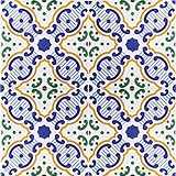 Cerames- Rima, Marokkanische Keramikfliesen - 12 orientalische tunesische Dekorfliesen (0,48 m2) 20 x 20 cm für das Badezimmer, die Küche, unter der Treppe. Farbige dekorative Fliesen