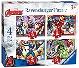 Ravensburger 6942 Marvel Avengers – 4 in Box (12, 16, 20, 24 Teile) Puzzles für Kinder ab 3 Jahren, 0