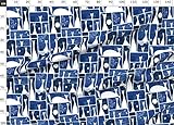 Spoonflower Stoff – Nachtweiß und blaue Tiere, Katze, Kätzchen, Haustiere, gedruckt auf Bio-Baumwoll-Satin, Meterware – Nähen, Quilten, Bekleidung, Heimdekoration