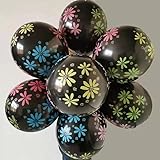 Partyballons – schwarze, runde, bedruckte Online-Luftballons von Prominenten, Wechat-Geschäft Ditai Street, das puderabsorbierende kleine Geschenkeläden verkauft, die Dekorationsartikel eröffnen. (Far
