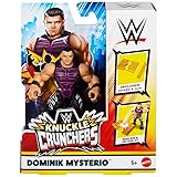 WWE Knuckle Crunchers – Figur mit Gelenken, 10 cm – Figur Dominik Mysterio mit Zubehö