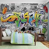 Graffiti Street Art - Forwall - Fototapete - Tapete - Fotomural - Mural Wandbild - (2295WM) - XXL - 312cm x 219cm - VLIES (EasyInstall) - 3 Pieces