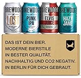 BrewDog - Probierset - Craft Bier Set - EINWEG (4 x 0.33L) - inkl. 1.00 € Pfand - Bierspezialitäten - Geschenke für Bierliebhaber - Biergeschenk