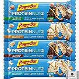 PowerBar Protein Nut2 Mixbox Kennenlernpaket - High Protein Low Sugar Riegel - Gratis Womanda Traubenzucker (8x45g)