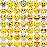 MORCART 54 Stück Kühlschrankmagnete Emoji Magnete lustige Smiley Magnets Dekorative für Küche, Magnettafel, Kühlschrank, Whiteboard, Tafeln, Pinnwand Büro Kinder und Erwachsene Geschenk 30x30mm