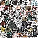 AUCEKO 100 Stück Wikinger-Totem Aufkleber Pack Viking Totem Sticker Set wasserdichte Vinyl Sticker für Laptop Kinder Autos Motorrad Fahrrad Skateboard Gepäck Koffer Computer Aufkleber Graffiti D