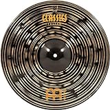 Meinl Classics Custom Dark 17 Zoll (43,18cm) Crash Becken für Schlagzeug – B10 Bronze, Dunkles Finish (CC17DAC)