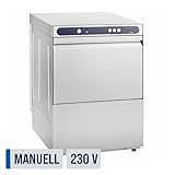 GastroHero ECOLINE-GLSM50S Gläserspülmaschine I Spülmaschine mit Reiniger- und Klarspüldosierer I Korbmaß 50 cm I Gläserspüler für Gastronomie G