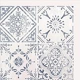 d-c-fix 6er Set Fliesenaufkleber Wand 30x30 cm Vintage Style Mosaik - Klebefliesen für Küche, Bad & Küchenrückwand - selbstklebende Wandfliesen Fliesen Aufkleber - wasserdichte F