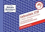 AVERY Zweckform 1719 Lieferschein speziell für Österreich (A6 quer, 3x40 Blatt, selbstdurchschreibend mit farbigen Durchschlägen, zur Erfassung aller relevanten Lieferpositionen) weiß/gelb/rosa