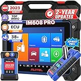 Autel MaxiIM IM608 PRO [2-Year Free Update, €1790 Worth], 2023 Top IMMO Key FOB Programming Diagnostic Tool with Enhanced XP400 Pro, Newer of IM608, ECU Coding, Bi-Directional Control, 36+ Services
