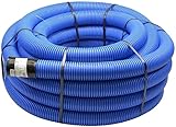 Unterirdisches Wellrohr M50 mm | Leerrohr Elektrorohr Erdwellrohr Blau | 5m 10m 25m 50m (5 Meter)