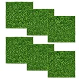 TDDL 6 STK Künstliche Moos Deko Rasen Gras Miniatur Moos Gras 15x15 cm Garten Kunstrasen Verzierung Moos DIY Dekorationen Mikro Landschaft Miniatur Haus Deko Künstliche Rasen