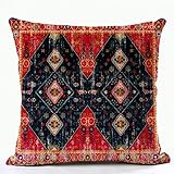 FAQIMORAX Kissenbezug mit bedrucktem Muster im Bohemian-Stil für Sofa, Kissenbezug, Heimdekoration, Party-17–45 cm-45