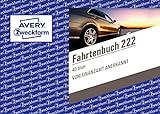 AVERY Zweckform 222 Fahrtenbuch für PKW (vom Finanzamt anerkannt, A6 quer, auf 80 Seiten für insgesamt 390 Fahrten, für Deutschland und Österreich zur Abgrenzung privater und geschäftlicher Fahrten)