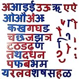 StonKraft Lernspielzeug für Vorschulkinder - Hindi Magnetic Letters | Hindi Alphabete | Hindi Konsonanten | Hindi | Lernspielzeug | Lernspiele | 47 Buchstaben 11 Matras