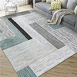 DJHWWD Carpets grau Teppich Kinderzimmer Jungen Teppichboden Auslegware Geometrische minimalistische Kunst 170x240CM