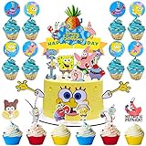 SZWL Title Party Decorations Cupcake Topper, Wrappers Santa Claus Snowman Reindeer Elf Christmas Tree Cake Party Decorations Supplies - 58PCS