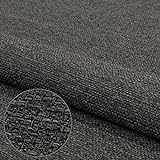 Pure Textilien Webstoff Strukturstoff Portland - Möbelstoff Polsterstoff Uni Meterware - grau 91