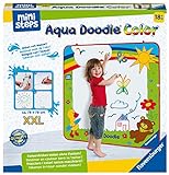 Ravensburger ministeps 4182 Aqua Doodle XXL Color - Farbiges erstes Malen für Kinder ab 18 Monaten, fleckenfreier Malspaß mit Wasser - Matte 78x78 cm