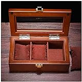 RQPBIJ Holzwache Display Box Organizer Black Top Watch Wooden Hülle Mode Uhr Aufbewahrung Verpackung Geschenkboxen Schmuck Hülle