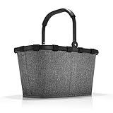 reisenthel carrybag Twist Silver - Stabiler Einkaufskorb mit viel Stauraum und praktischer Innentasche – Elegantes und wasserabweisendes Design