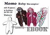 Momo Nähanleitung mit Schnittmuster für Baby Strampelanzug mit Kapuze in 9 Größen 50-98 [Download]