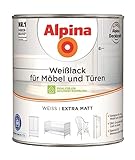 Alpina Weißlack für Möbel und Türen 2 Liter extra matt